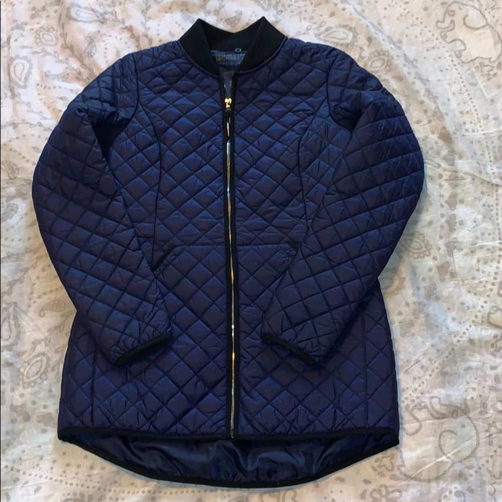 Michael Kors Quilted Puffer Jacket Purple S